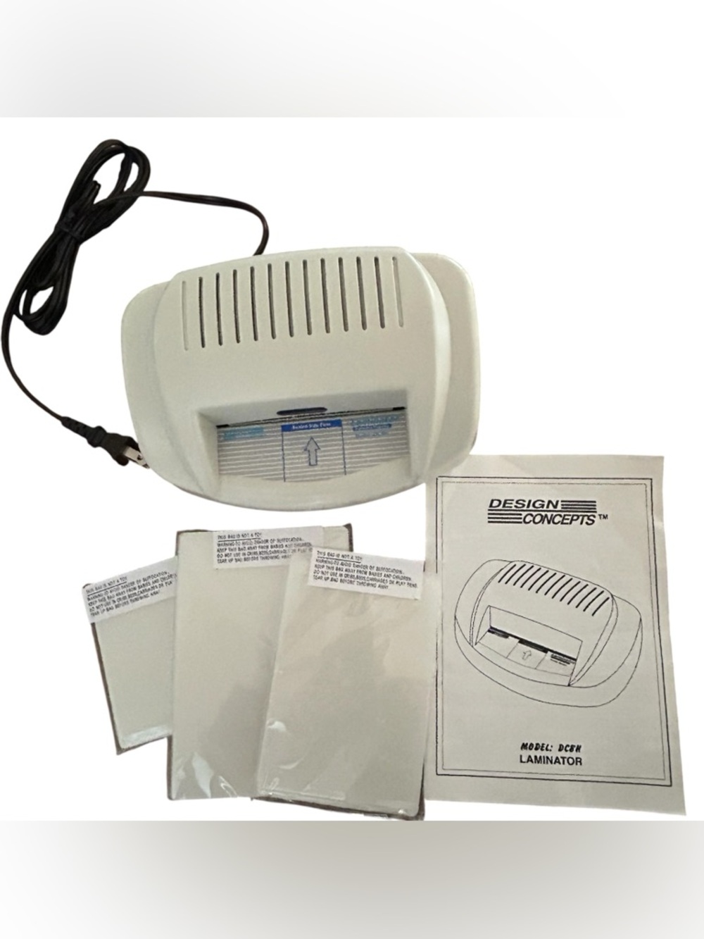 Design Concepts DC-8H Laminator With Laminating Sheet‎ Sets Manual Tested Works